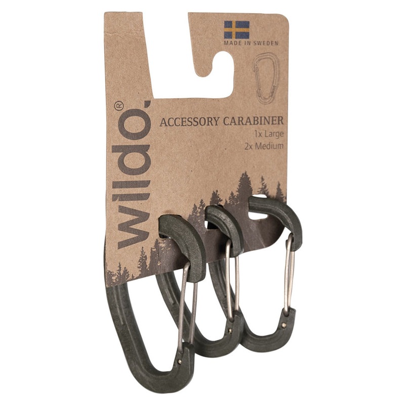 Wildo Accessory Carabiner Set in Olive Green