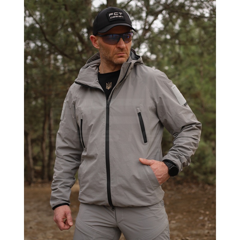Hunter 4W Rugged Jacket Stretch Fleece Mesh Gray