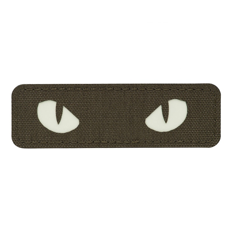 M-Tac Cat Eyes Laser Cut Patch in Ranger Green/GID
