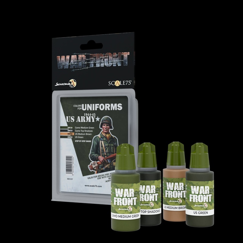 Scale 75 SSE-037 Warfront Us Army 1944-1945 Paint Set