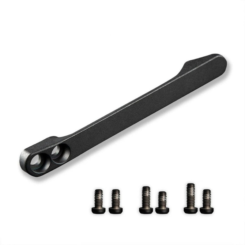 Civivi T001D Black Titanium Pocket Clip with Titanium Screws