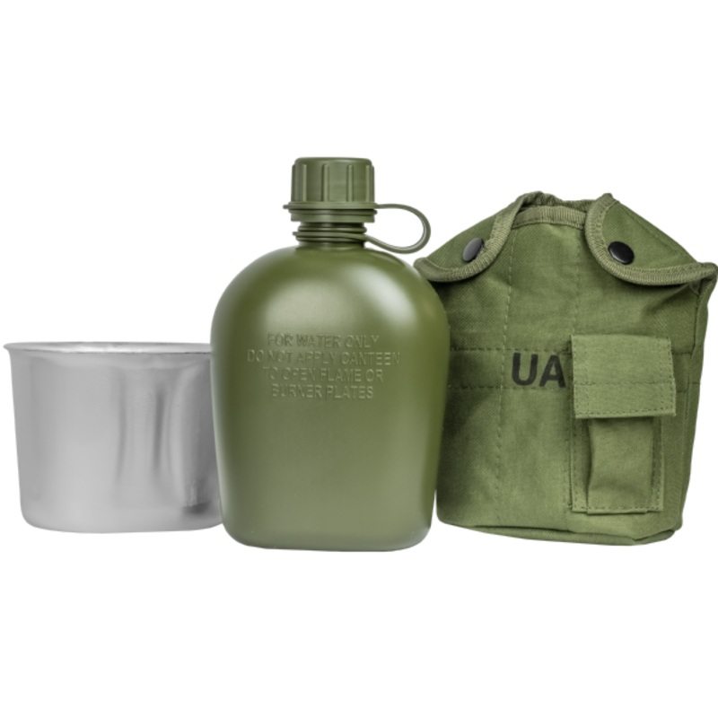 Olive Water Bottle with Cooking Pot and Sleeve